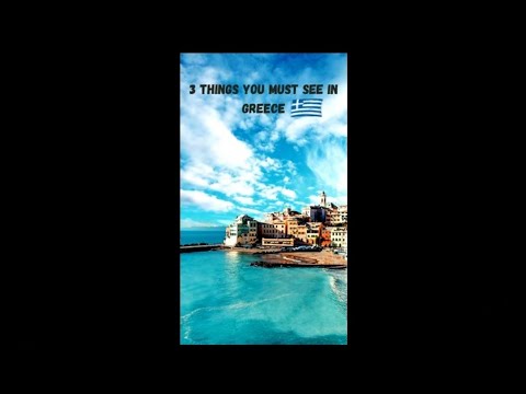 Three Things To Do In Greece (36 sec) #Shorts
