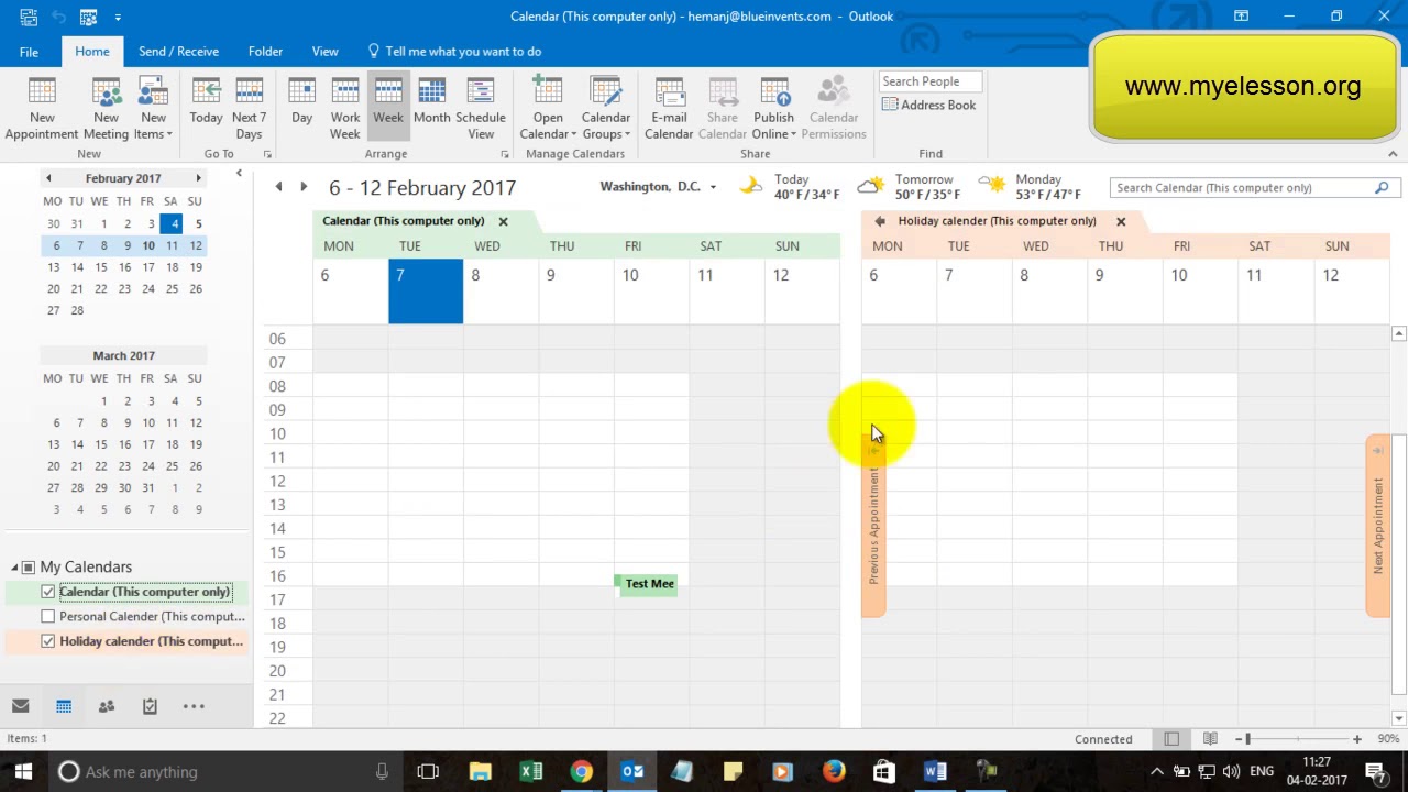 How to Create Additional Calendars In Outlook