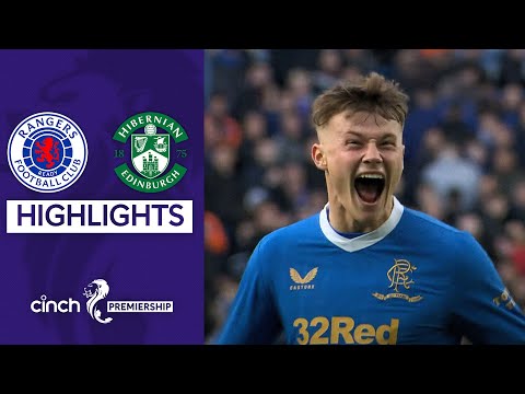 Rangers 2-1 Hibernian | Rangers come from behind to beat ten-man Hibs | cinch Premiership