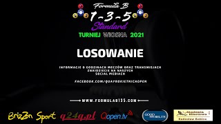 Turniej FORMUŁA B 1-3-5 STANDARD Wiosna 2021- losowanie