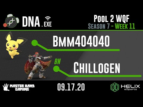 DNA.EXE S7:W11 - Bmm404040 (Pichu) Vs. BN | Cillogen (Ganon) - Pool 2 WQF