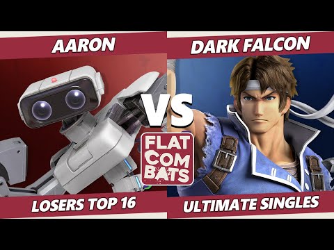 Flat Combats 2 Losers Top 16 - Aaron (ROB) Vs. Dark Falcon (Richter) SSBU Smash Ultimate