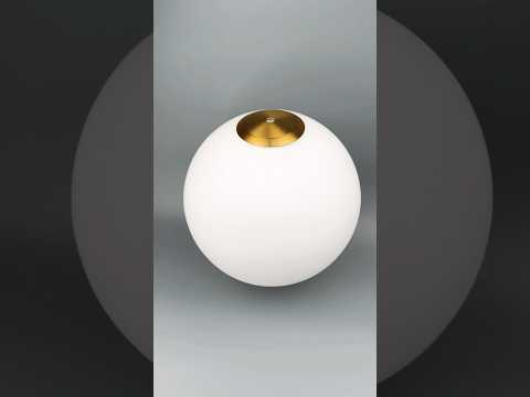 Плафон скляна куля біла матова D250 під лампу G9/E14 Premium