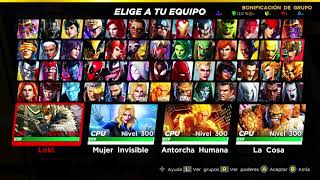 All caracteres level 300. Marvel Ultimate Alliance 3.