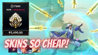 HOW MANY SKINS AND CHAMPS CAN WE GET WITH 2500 PHP IN Wild Rift League of Legends Mobile