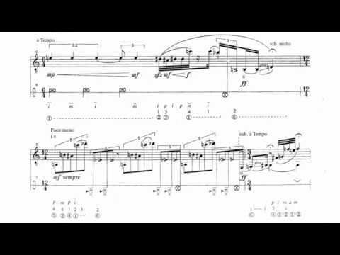 Arthur Kampela - Danças Percussivas for Guitar (Score)