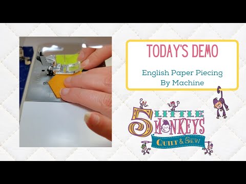 ENGLISH PAPER PIECING BY SEWING MACHINE | EASY TIPS AND TRICKS