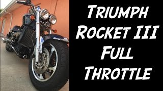 Triumph Rocket 3 FULL THROTTLE | It's back