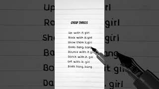 Cheap Thrills (Lyrics) - Sia