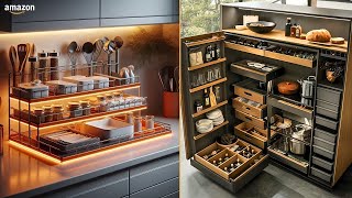 30 Amazon Kitchen Organization & Storage Hacks To Maximize Space in Your Tiny Kitchen! (With Prices)
