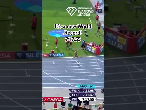 3000m World Record!! Credit @diamondleague #shorts #youtubeshorts #worldrecord #diamondleague