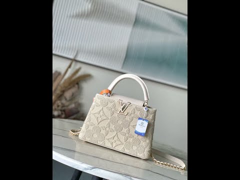 Louis Vuitton Capucines M14389 Garden Animation Embroidered Canvas Bag