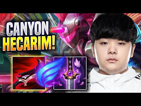 CANYON TRIES NEW HECARIM BUILD! - DK Canyon Plays Hecarim JUNGLE vs Taliyah! | Preseason 2023