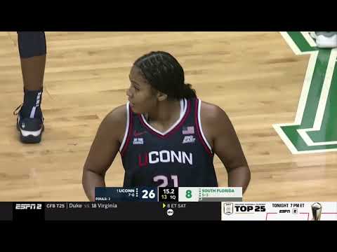 UConn Women's Basketball vs South Florida - Full Game (December 2, 2025)