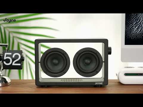 Loa Bluetooth trong suốt Cassette JAYINE - Âm thanh đỉnh cao tại phòng