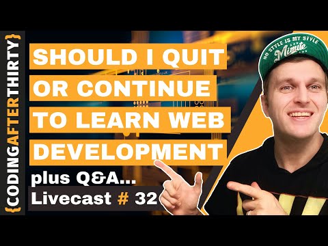 Should I Quit to Learn Web Development as a Self ... - YouTube