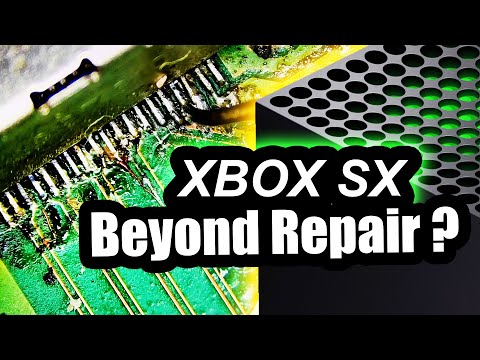 Destroyed Xbox Series X. Repair from Hell