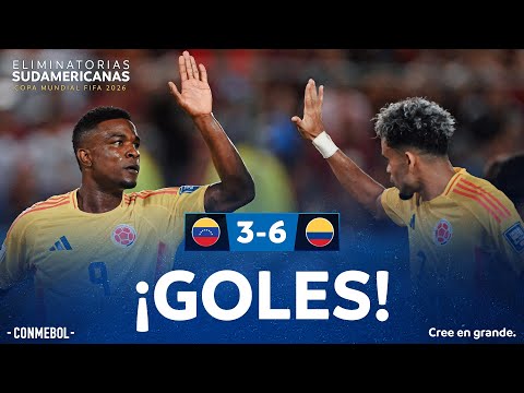 GOLES | VENEZUELA vs. COLOMBIA | ELIMINATORIAS SUDAMERICANAS | FECHA 18