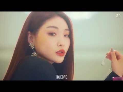 SEULGI X SINB X CHUNGHA X SOYEON - WOW THING MV at 5x but it's normal when Chungha has a line