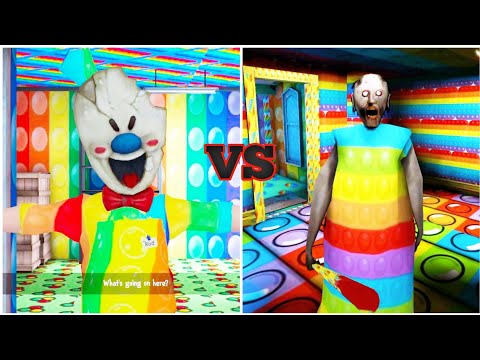 Ice Scream 4 Vs Granny 3 Pop It Mod