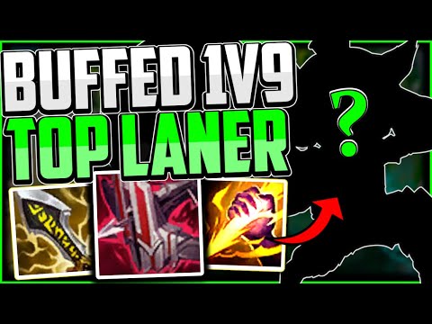 This BUFF Turned this Champion into a S+ 1v9 Top Laner (LEGIT TOO STRONG🔥) - League of Legends