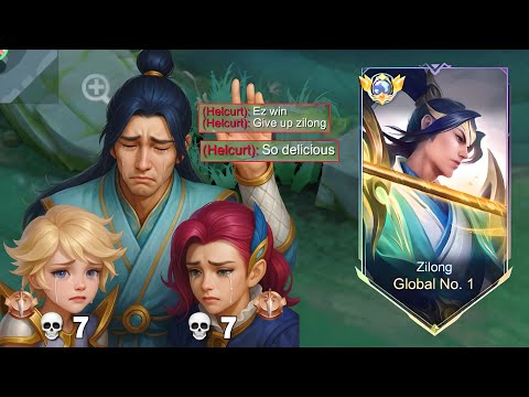 I BROKE THE RANK SYSTEM WITH ZILONG!! (GLOBAL NO.1 DOMINATION) 💀🔥