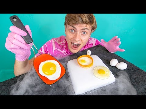 CAN DRY ICE COOK AN EGG?? Video
