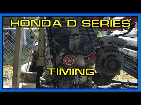 Setting the timing on a Honda D Series  D15/D16 D15b2 D16a6 D16z6 D16y7 D16y8 Single Cam ZC