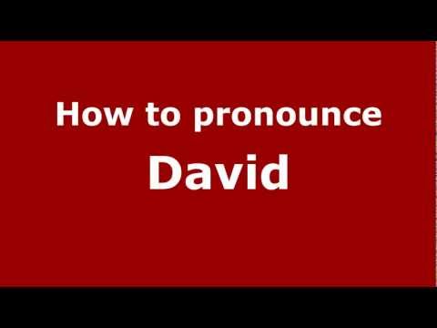 How to pronounce David