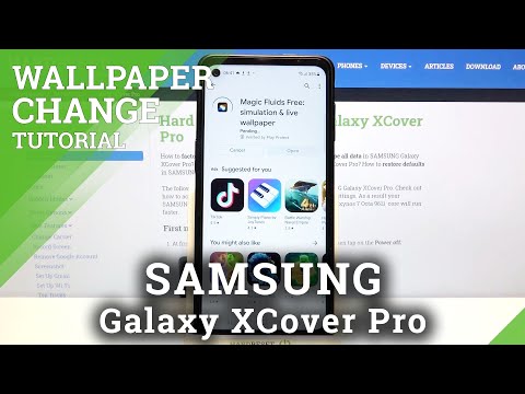 How to Apply Animated Wallpaper on Samsung Galaxy XCover Pro – Magic Fluids Wallpaper