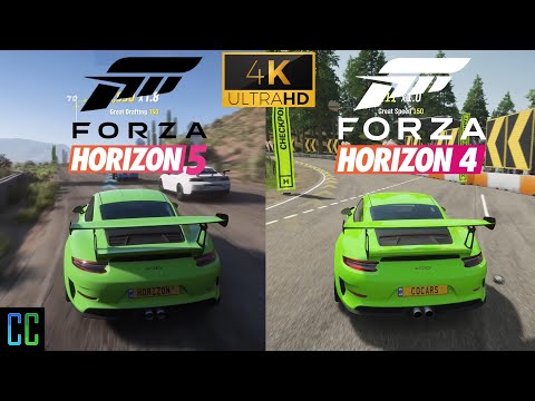 Forza Horizon 5 vs Forza Horizon 4 l 4K 60fps Race Gameplay Comparison