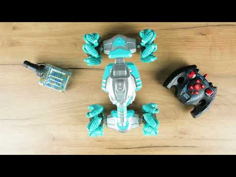 Танк на радіокеруванні, стріляє орбізами, обертається на 360 °, піднімає корпус, світло (1037) 2 кольори