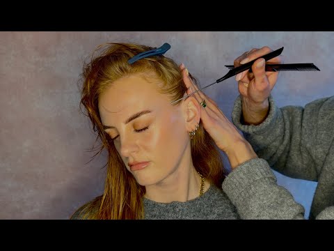 ASMR Real Person Scalp Attention - Soft Spoken Hair Play & Brushing for Deep Sleep