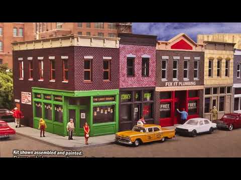 Unboxing do kit: Walther’s Merchants Row I em escala N