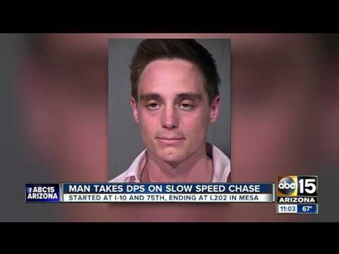 Pit maneuver ends slow pursuit on East Valley freeway