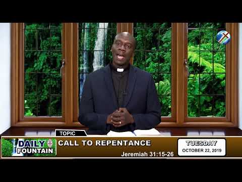 DAILY FOUNTAIN OF OCTOBER 22, 2019 - REV'D CHRISTOPHER OLAYIWOLA OGUNDARE