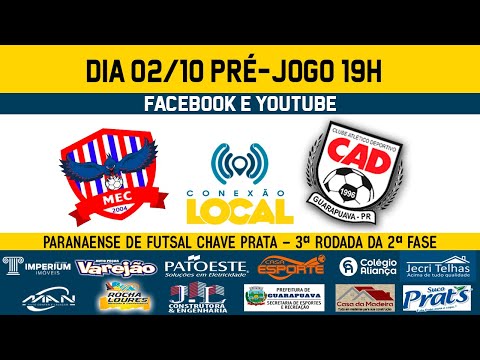 MANGUEIRINHA FUTSAL X CRESOL/CAD/GUARAPUAVA  - 2ª FASE - 3ª RODADA -PARANAENSE DE FUTSAL CHAVE PRATA