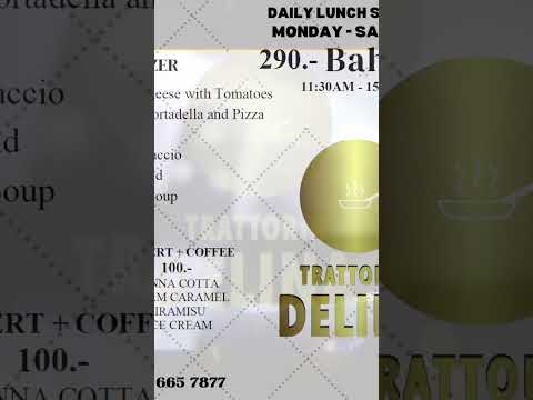 Menu de almoço #bangkokeats #tasteofitaly #italianflavors #food #wine #restaurant #italiancuisine