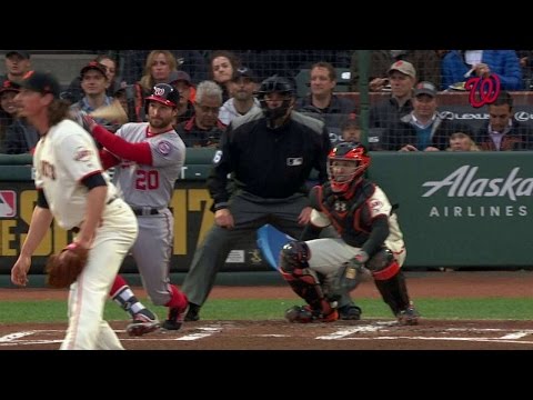 WSH@SF: Murphy doubles the early lead with RBI single