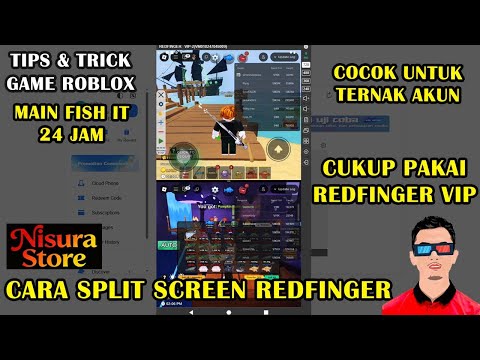 How to Split Screen on Redfinger, Open More Than 1 Fish It Account | VIP Can Have 2 Accounts | Fi...