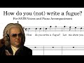 How do you (not) write a fugue?