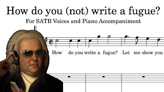 How do you (not) write a fugue?