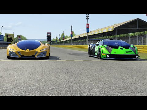 Lamborghini Celestial vs Lamborghini Essenza SCV12 at Monza Full Course