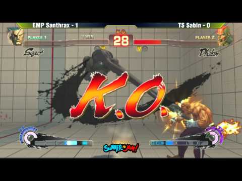 EMP Santhrax vs TS Sabin SSF4AE Losers Finals - GVN Summer Jam 5