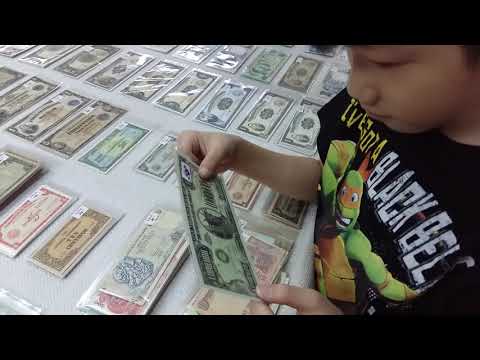 Coin collector kid