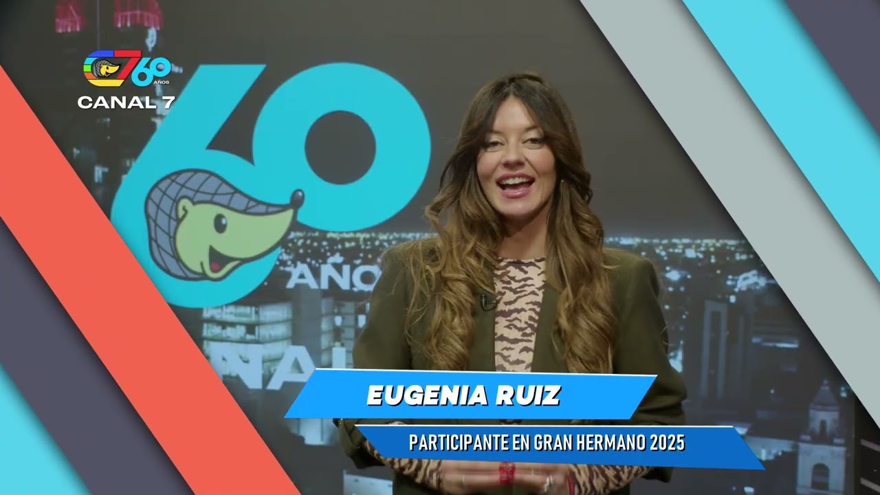 ¡Felices 60 años Canal 7! El saludo de Eugenia Ruiz