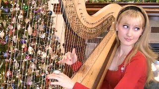SILENT NIGHT - Harp Twins - Camille and Kennerly