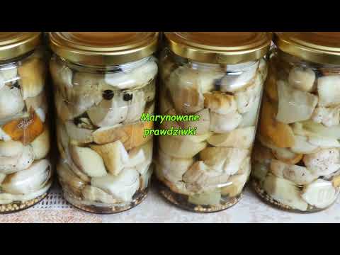 Marynowane prawdziwki.