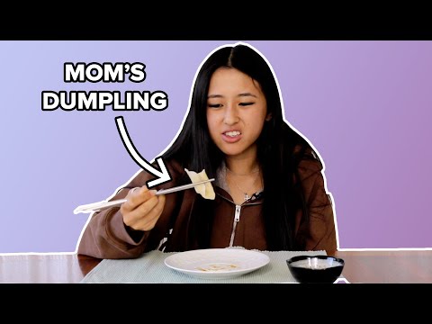 美國亞裔家庭試吃各自包的水餃 誰的水餃會受到大家的好評呢？(Asian American Family Tries Each Other's Dumplings)