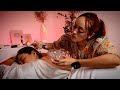 ASMR Back Meridian Tracing For Point Pressure Fire Cupping Stress Relief Drawing Soft Spoken